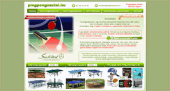 Desktop Screenshot of pingpongasztal.hu