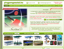 Tablet Screenshot of pingpongasztal.hu